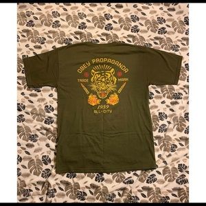Olive green Obey shirt